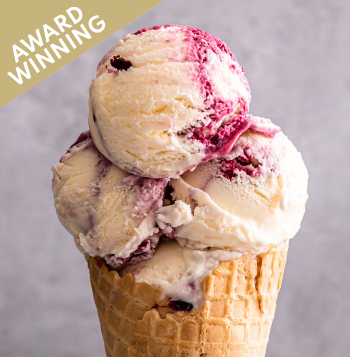 Blackcurrant and Cream Ice Cream