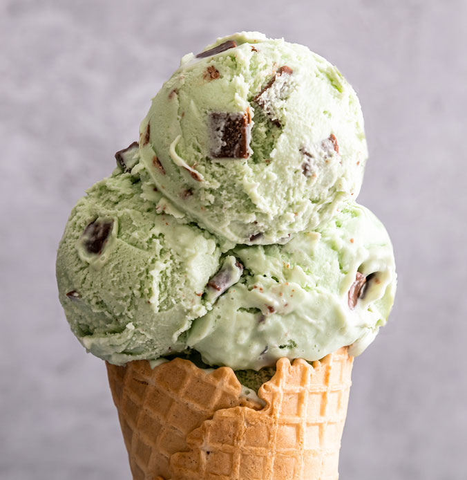 Mint Choc Chip Ice Cream
