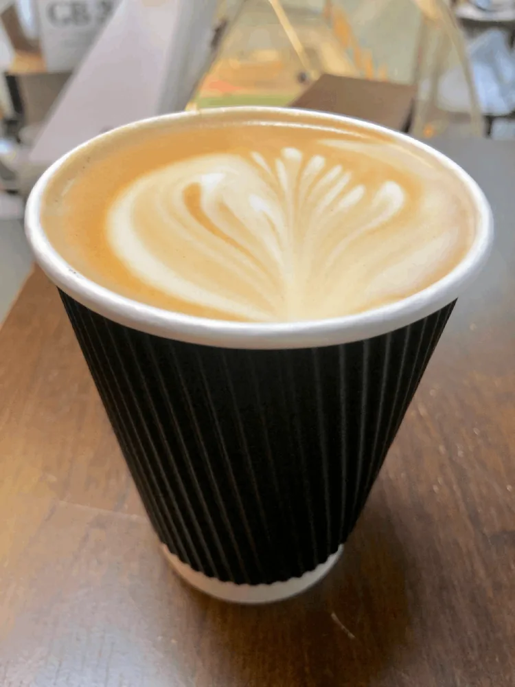 A latte from the hot drinks range