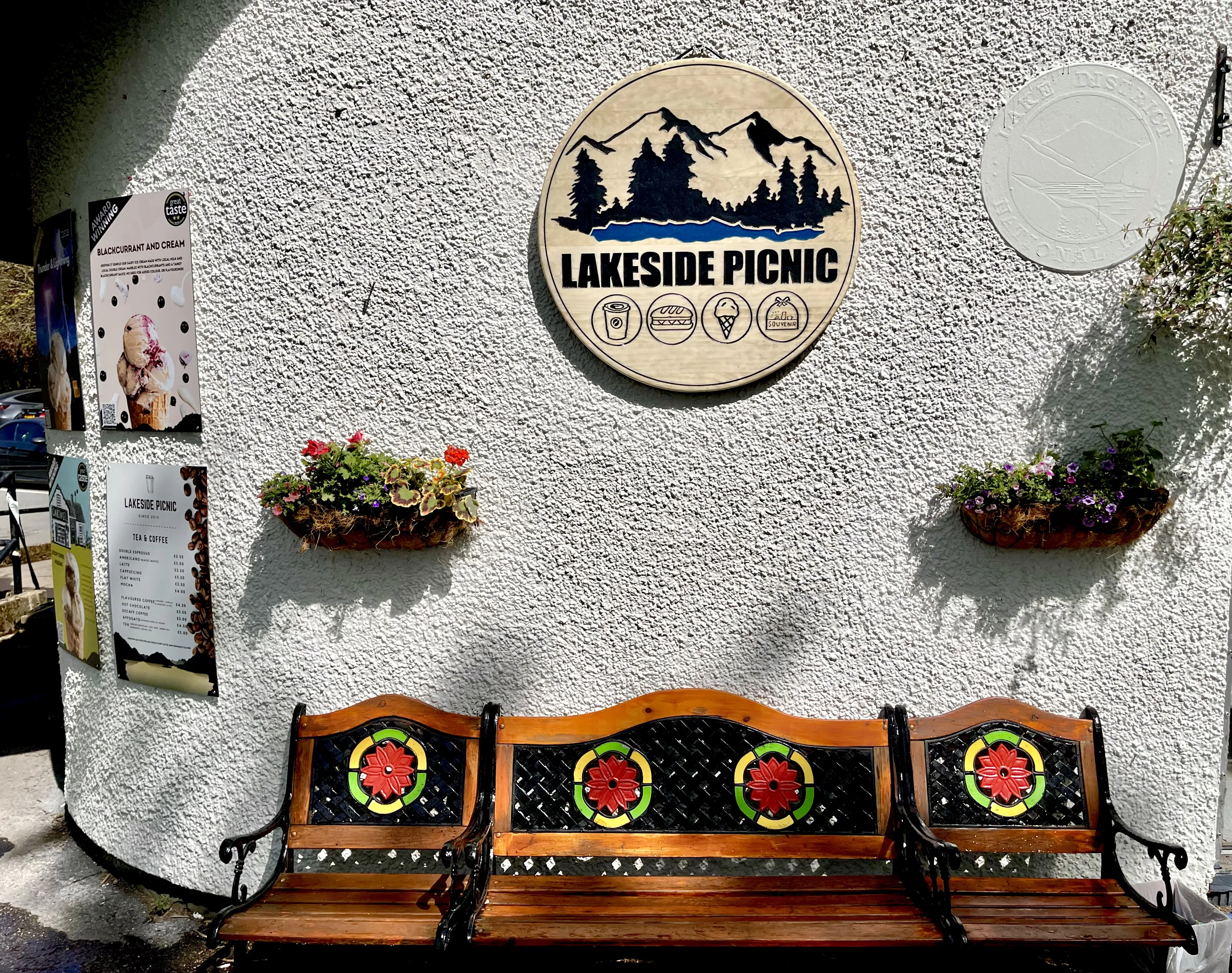 Lakeside Picnic sign at the Waterhead shop